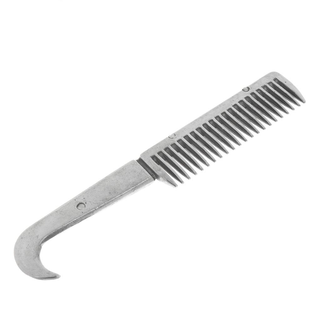 Stainless Steel Polished Horse Pony Grooming Comb Tool Currycomb Durable
