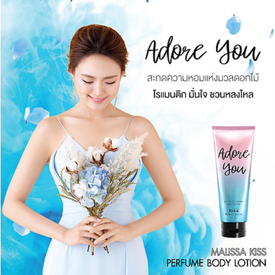 Combo 2 Tuýp Lotion hương nước hoa Malissa Kiss 226g ( Sweet Posion + Adore You) - Tặng băng đô