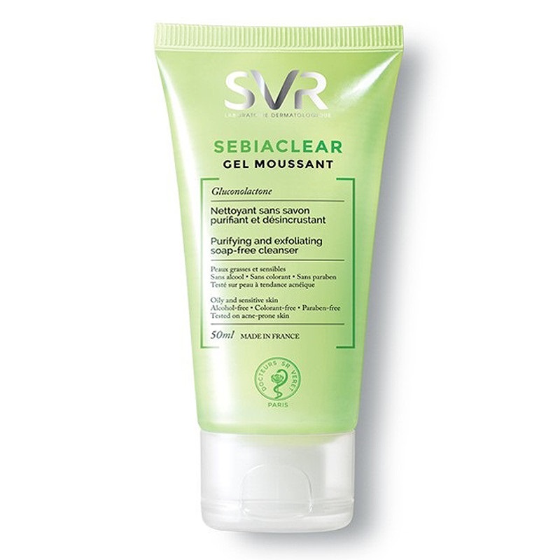 Gel Rửa Mặt Và Tẩy Tế Bào Chết SVR Sebiaclear Gel Moussant (55ml) - VIVALUST COSMETICS