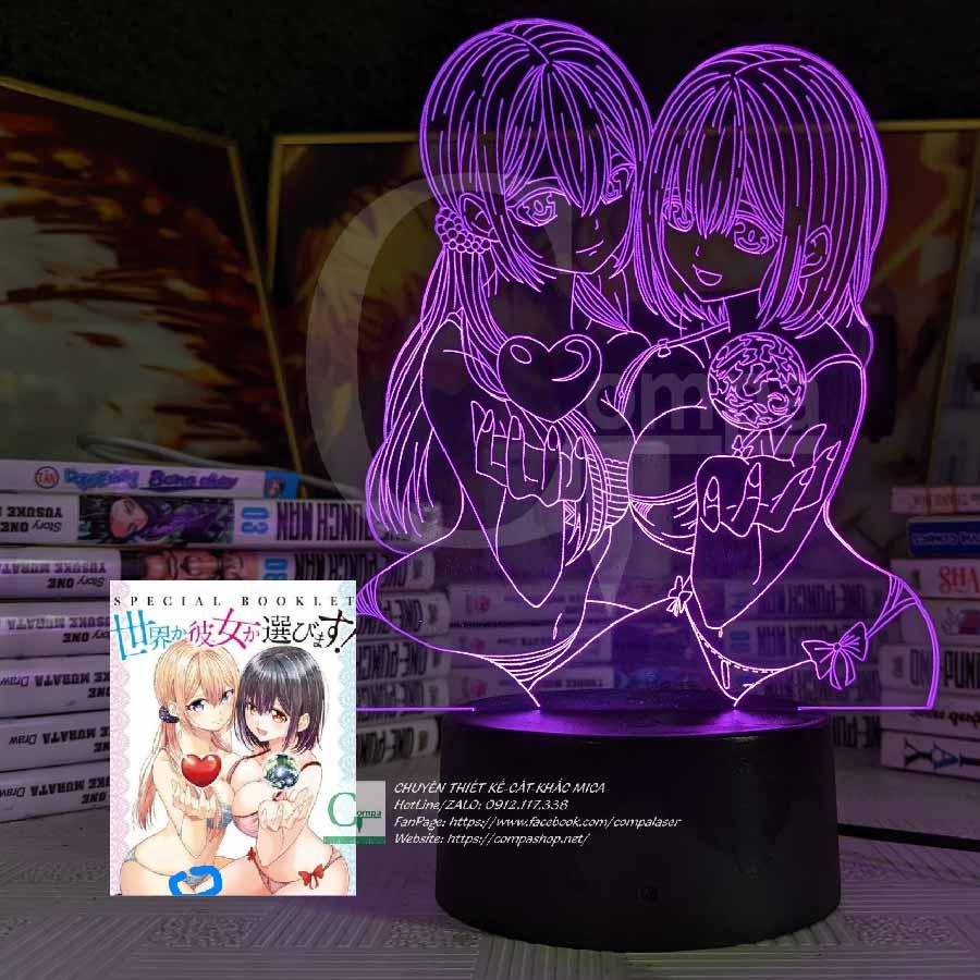 Đèn Ngủ To LOVE Ru Kentaro Yabuki x Kirisaki Kyōko 16 MÀU TUỲ CHỈNH ATLR0101