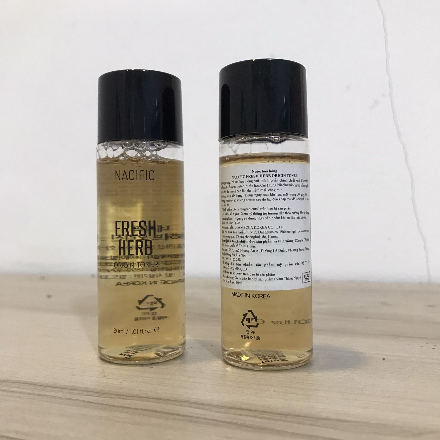 Nước Hoa Hồng Nacific Fresh Herb Origin Toner 30ml