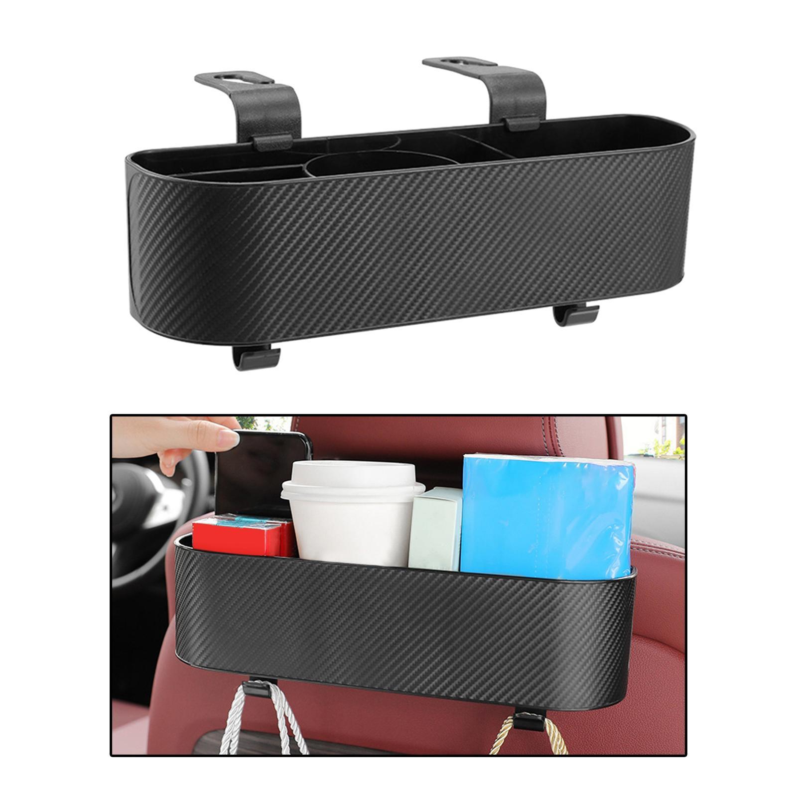 Car Back Seat Organizer Storage Box Cup Holder Universal Tissue Holder