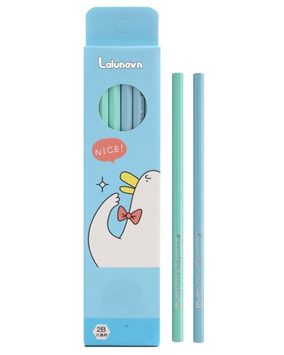 Lalunavn 12 bút chì 2B màu pastel cho học sinh chất lượng cao - A49