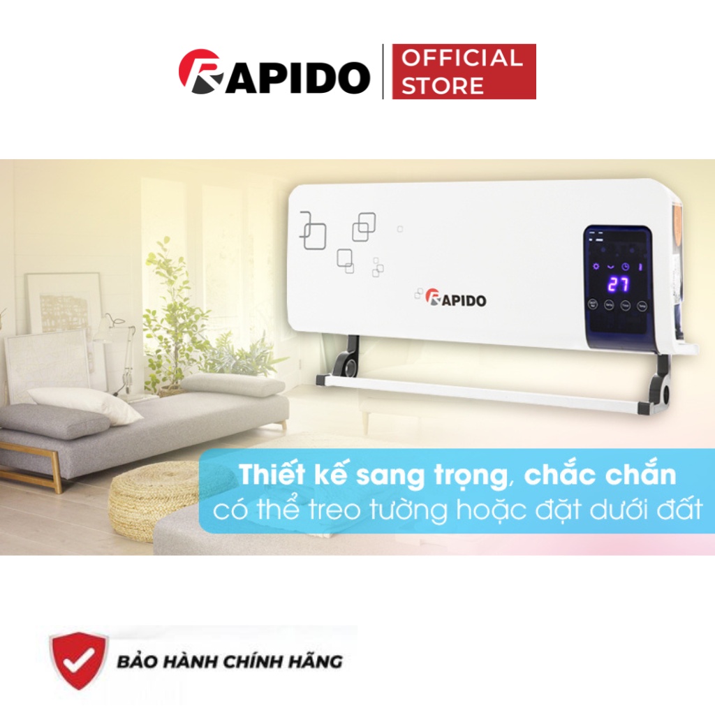 Máy sưởi gốm Rapido RCH2000-D- Hàng chính hãng