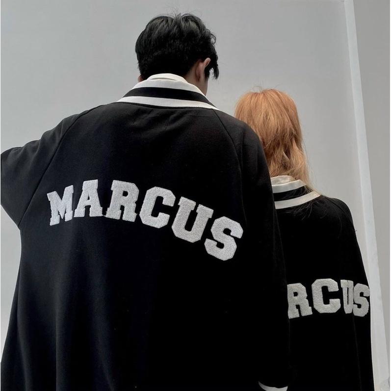 Hình ảnh Áo Khoác Cardigan Nỉ Bông Mùa Thu in Marcuss Form rộng Unisex Nam Nữ Couple