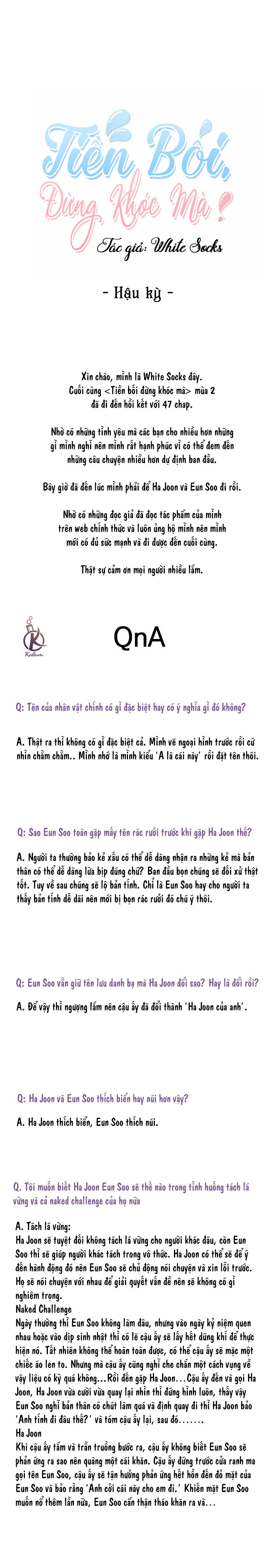 tiền bối, đừng khóc mà! chapter 47.6 1