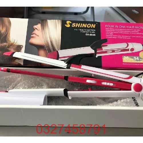 Máy uốn duỗi dập xù tóc cao cấp 4 in 1 shinon SH-8005