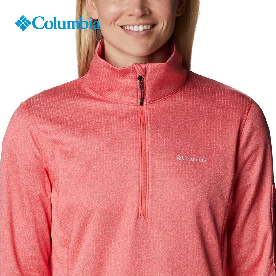 Áo thun tay dài thể thao nữ Columbia W Park View Grid Fleece 1/2 Zip - 1959702614