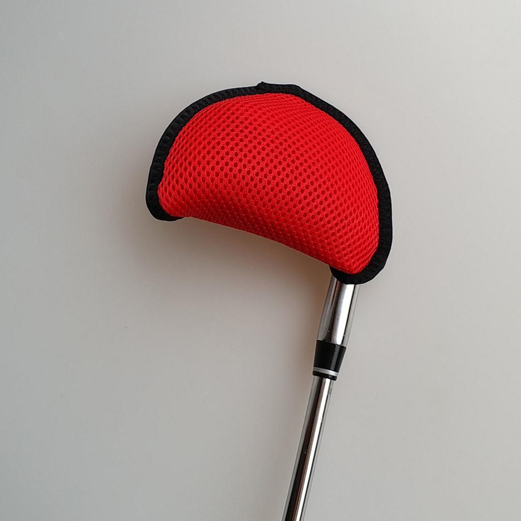 Mallet Putter Head Cover Headcover Protector Bag Golf Accessories Red