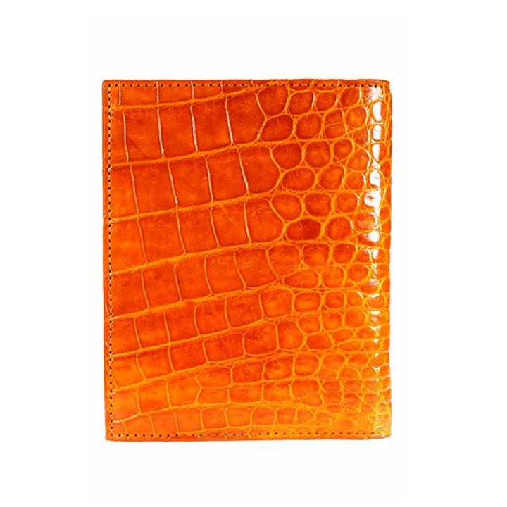 Ví đựng Passport da cá sấu Huy Hoàng màu vàng HC9203