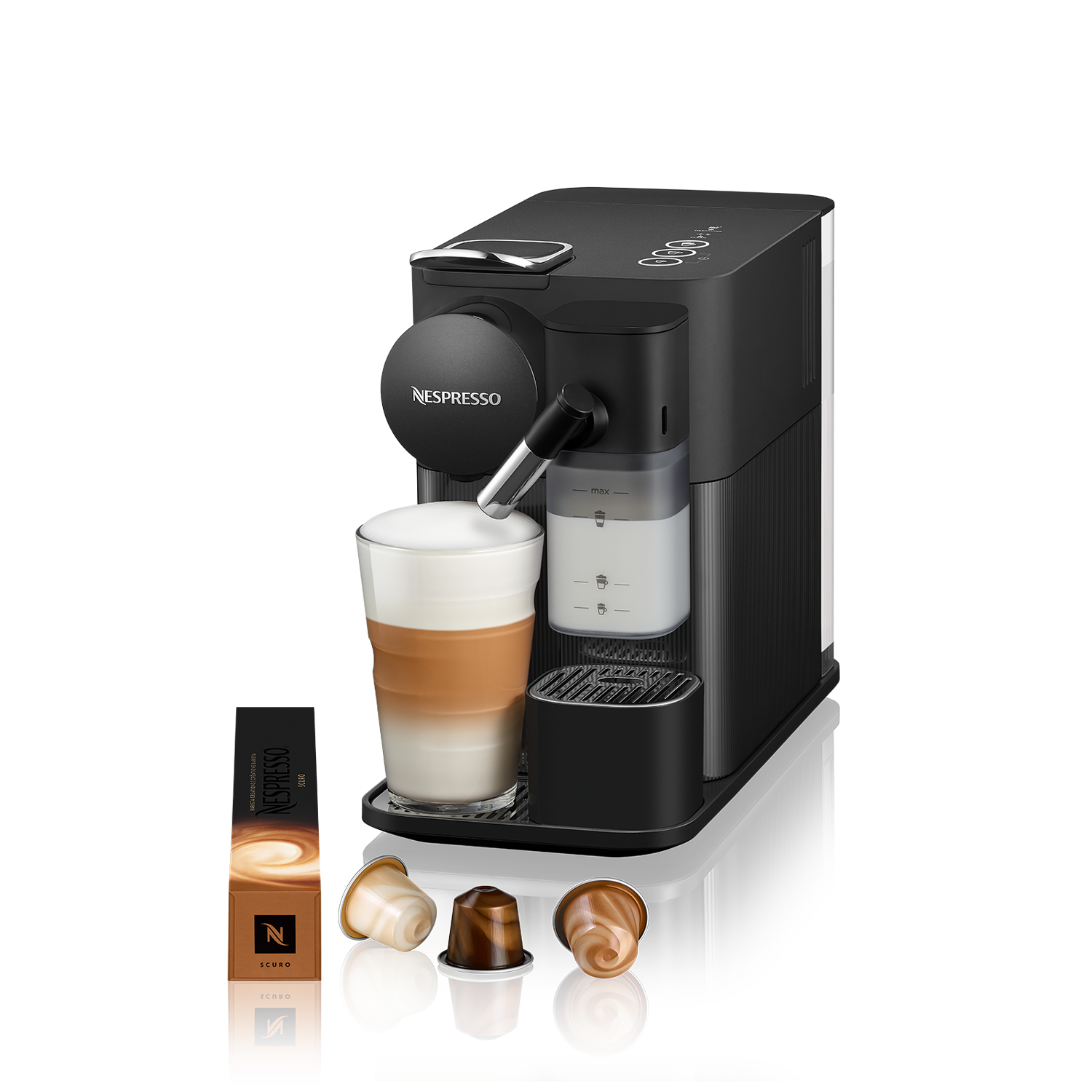 Máy pha cà phê Nespresso Lattissima One Đen - Hàng chính hãng
