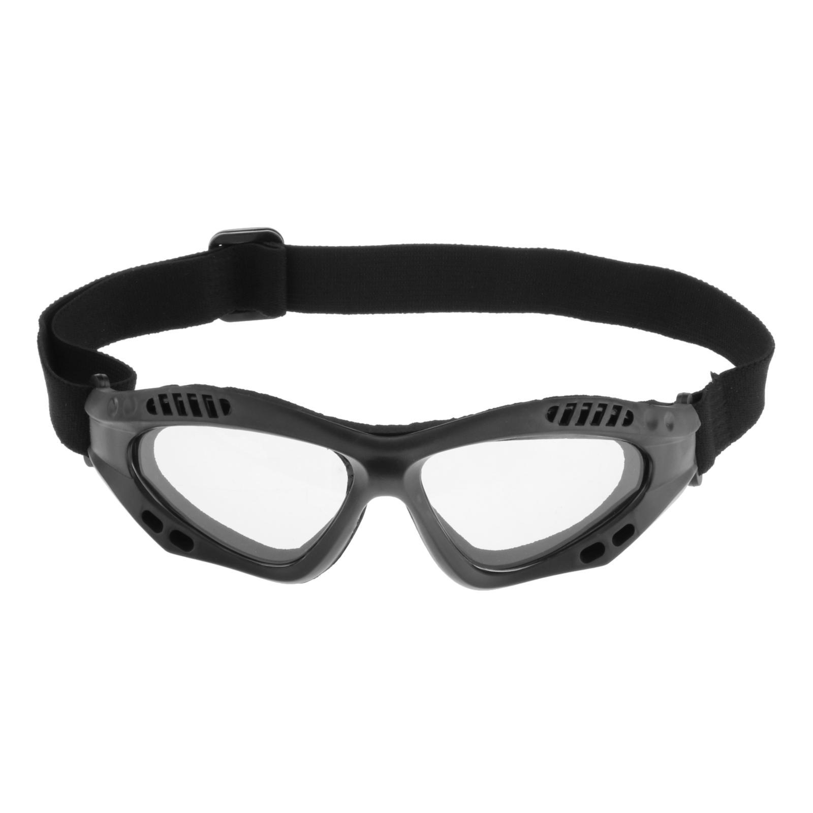 Tactical Safety Goggles, Anti Fog Military Glasses with Adjustable Strap for Riding Shooting Hunting Cycling
