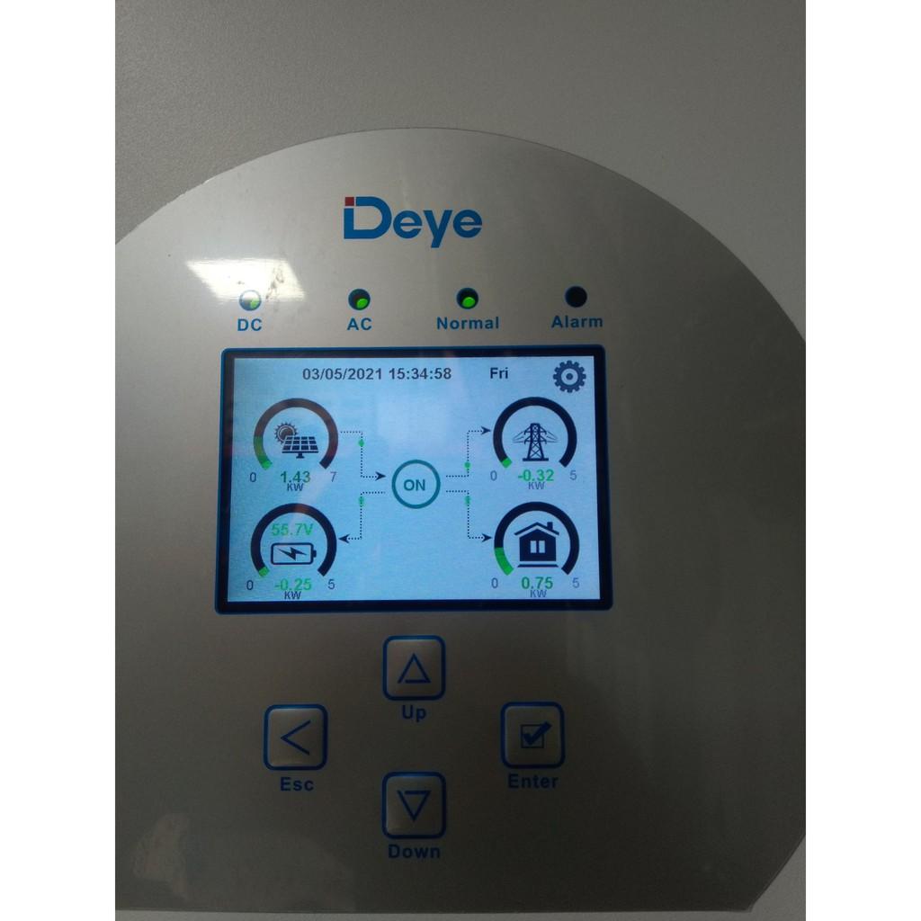 Máy Inverter hòa lưới có lưu trữ DEYE 1 Pha 5KW Hàng chính hãng