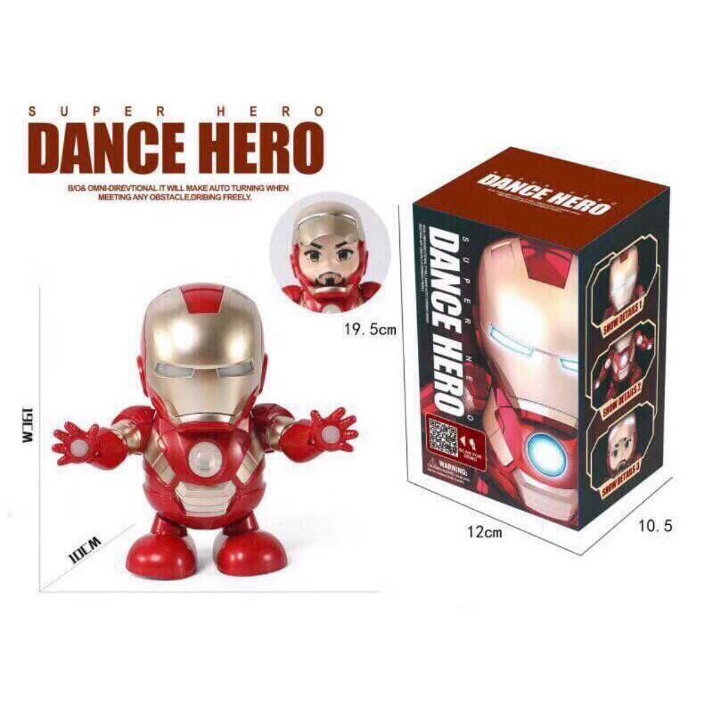 Iron man Mô Hình Robot Người Sắt Nhảy Múa Siêu Hot (có mở mặt nạ)