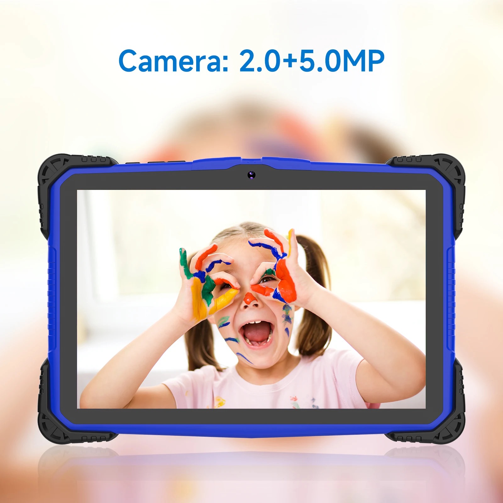 Máy tính bảng cho trẻ chống sốc 10.1 inch TEKKIN TI-8010 cpu 4 nhân 4gb 64gb - hàng nhập khẩu