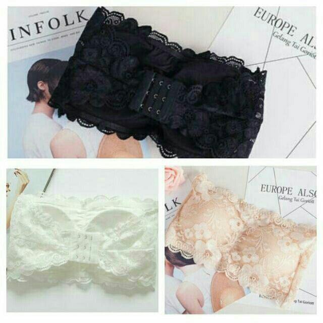 Áo cúp ngực ren không dây