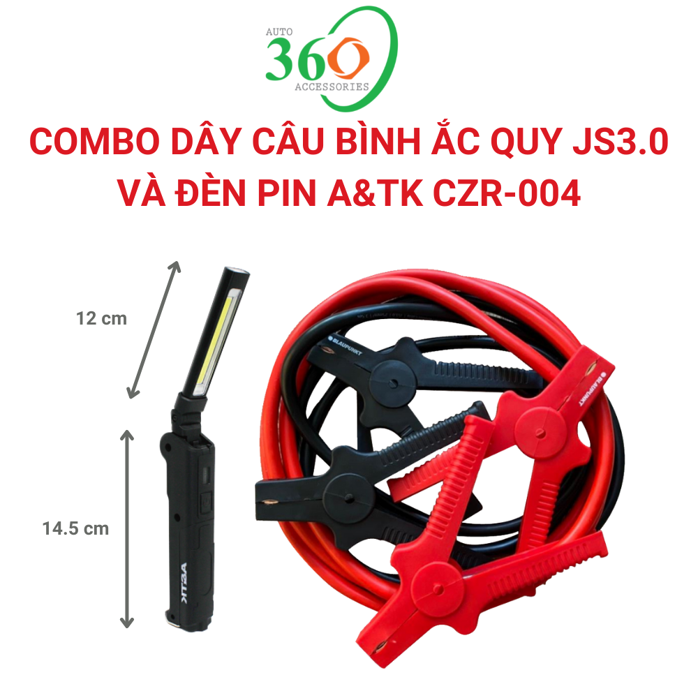 Bộ 2 Dây Câu Bình Ắc Quy Blaupunkt JS 3.0