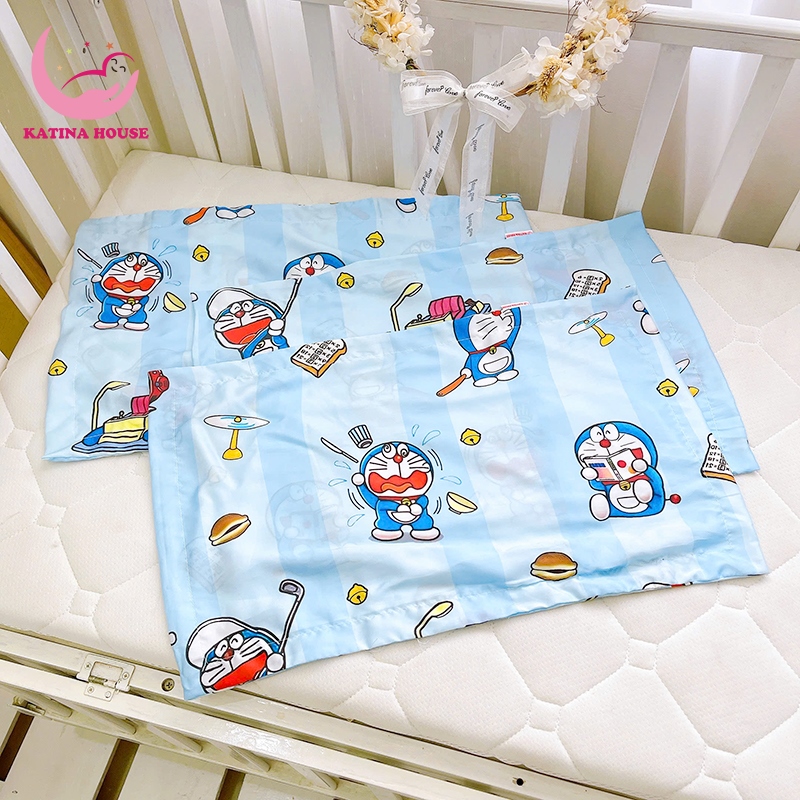 Vỏ gối nằm cho bé Katina House, vải Tencel 60s, mềm mượt mát lạnh, thấm hút tốt