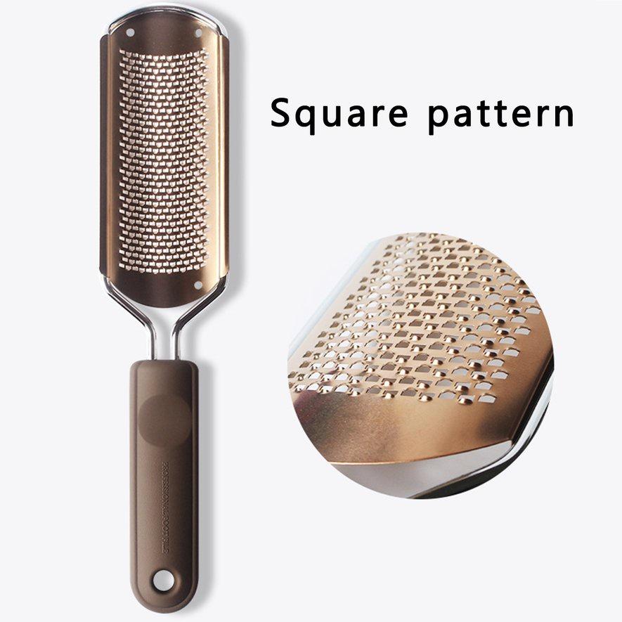 Dụng cụ chà gót chân loại bỏ da chết bằng thép không gỉ