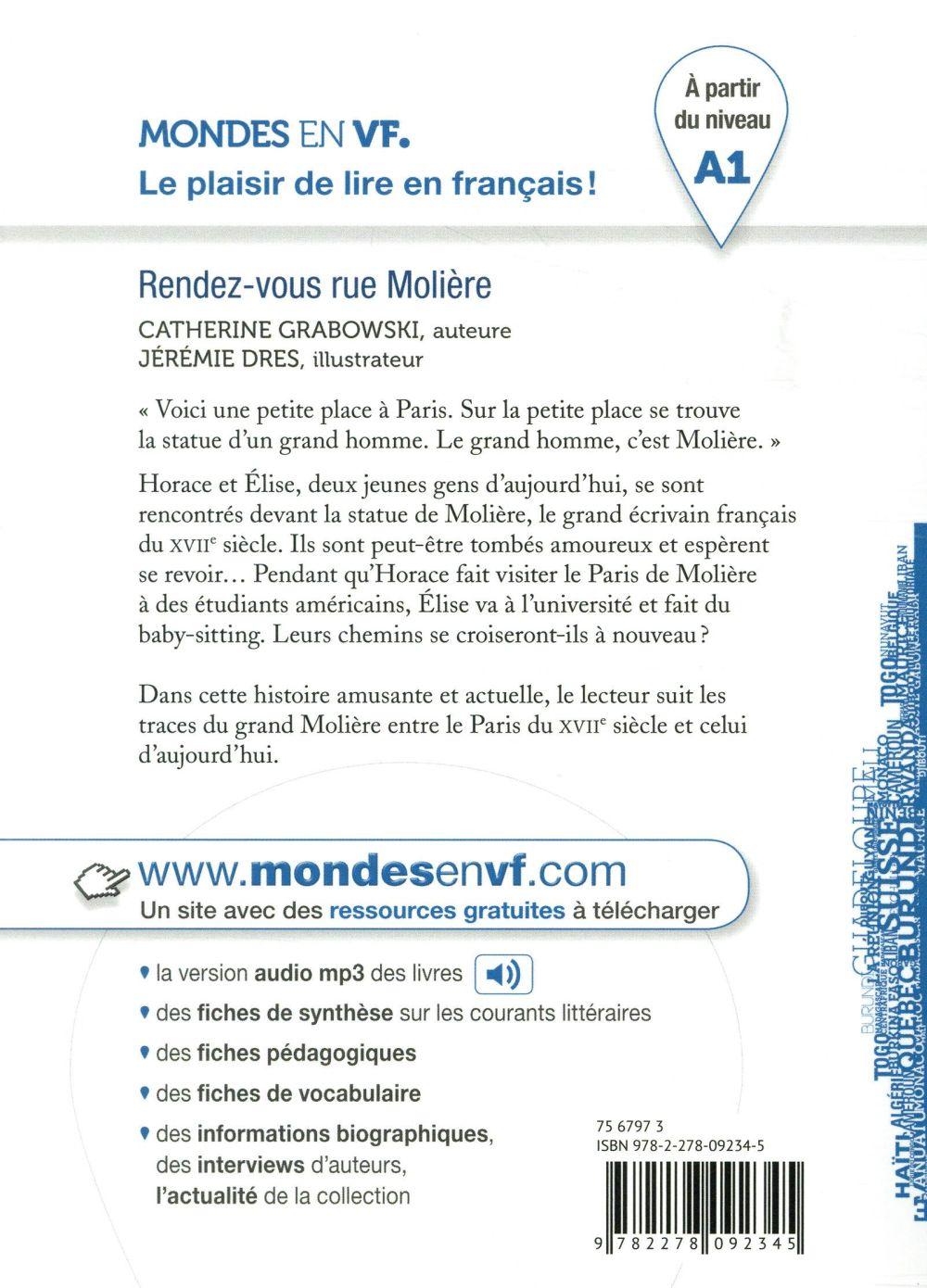 Luyện đọc tiếng Pháp: Rendez-Vous Rue Moliere - Livre + Mp3