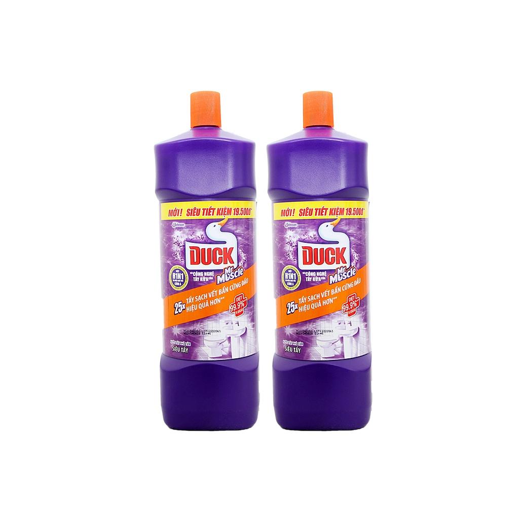 Combo 2 Tẩy Rửa Nhà Tắm DUCK Siêu Tẩy Pro 1800ml/chai