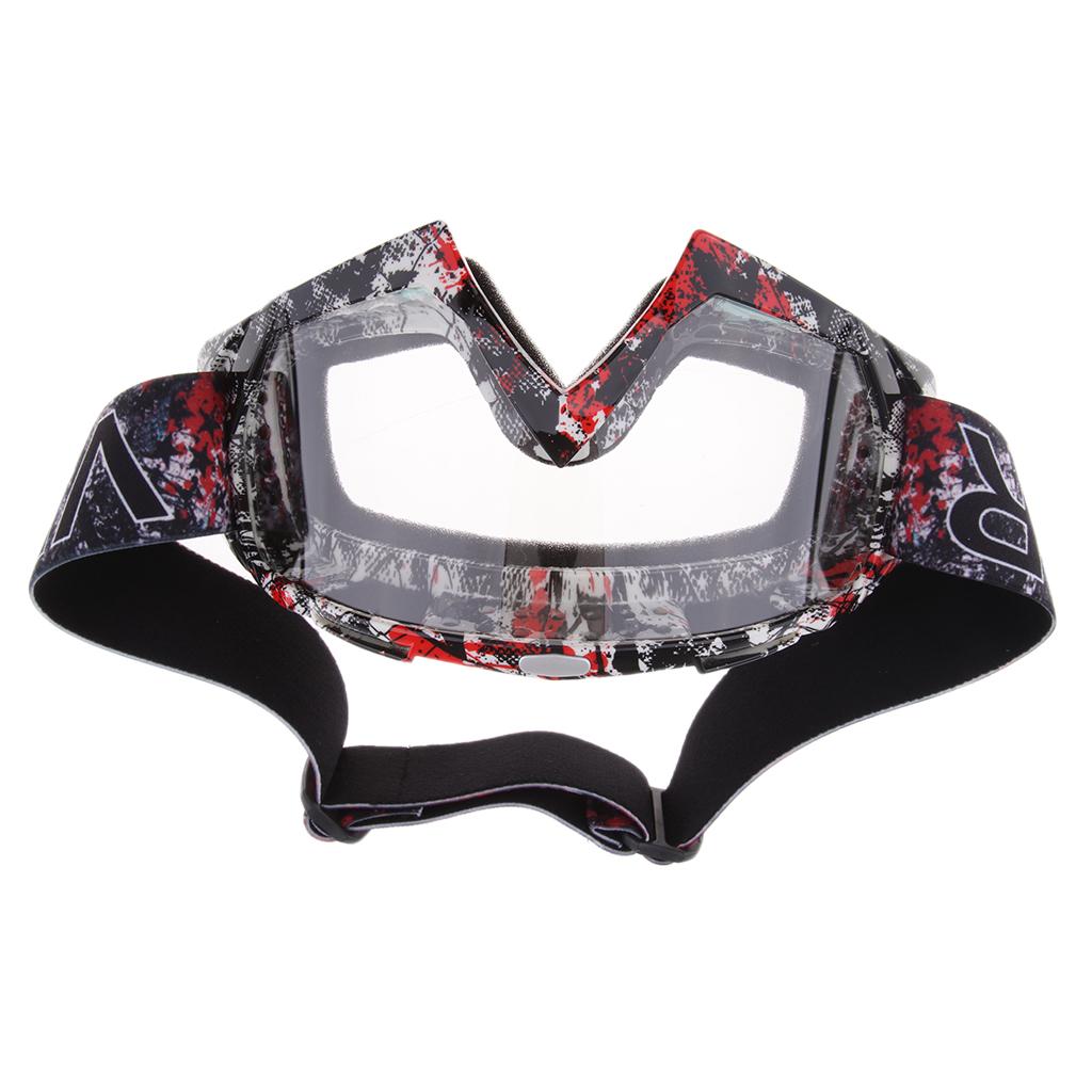 Snowmobile Snowboard Goggles Motorcycle Racing Eyewear , Anti-UV & Weatherproof,Colorful / Clear Lens