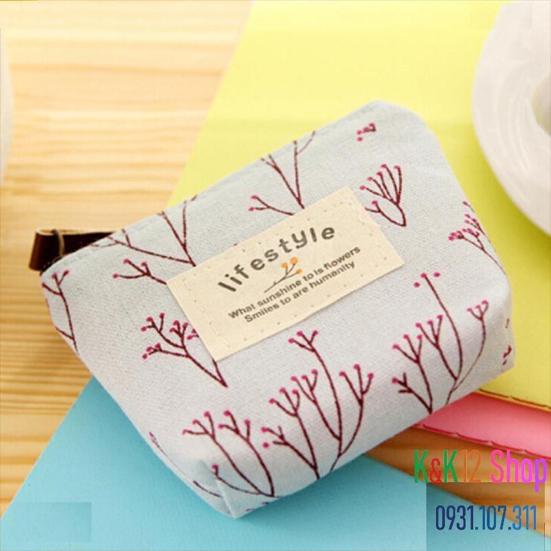 Túi mini cỡ nhỏ có khóa kéo để đựng thẻ chìa khóa và tiền xu.