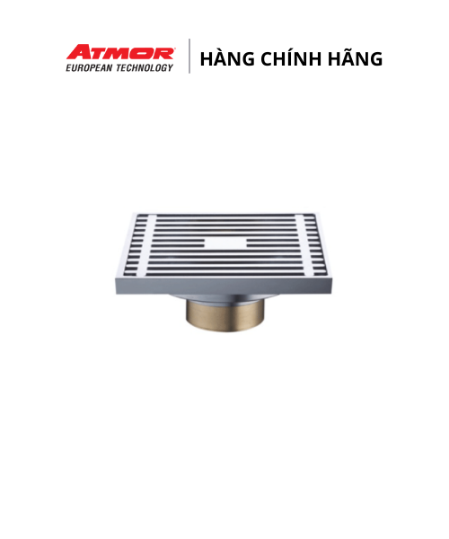 Phễu Thoát Sàn Nhà Tắm Inox Cao Cấp Chống Hôi ATMOR AT-36
