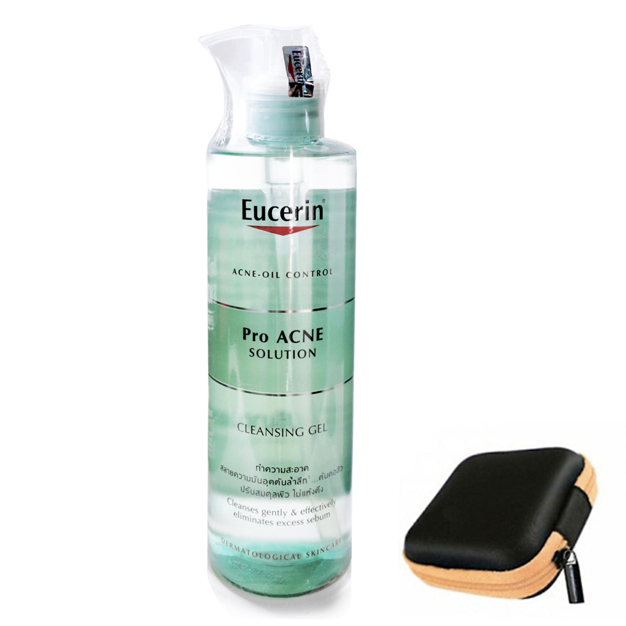 Eucerin Pro ACNE Solution Cleansing Gel: Gel Rửa Mặt Da Mụn (400 ml)