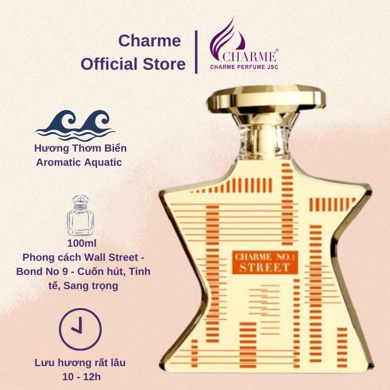 Nước hoa unisex cao cấp, Charme Street, mang đến hình tượng tự do, hiện đại, tạo nên phong cách riêng, 100ml