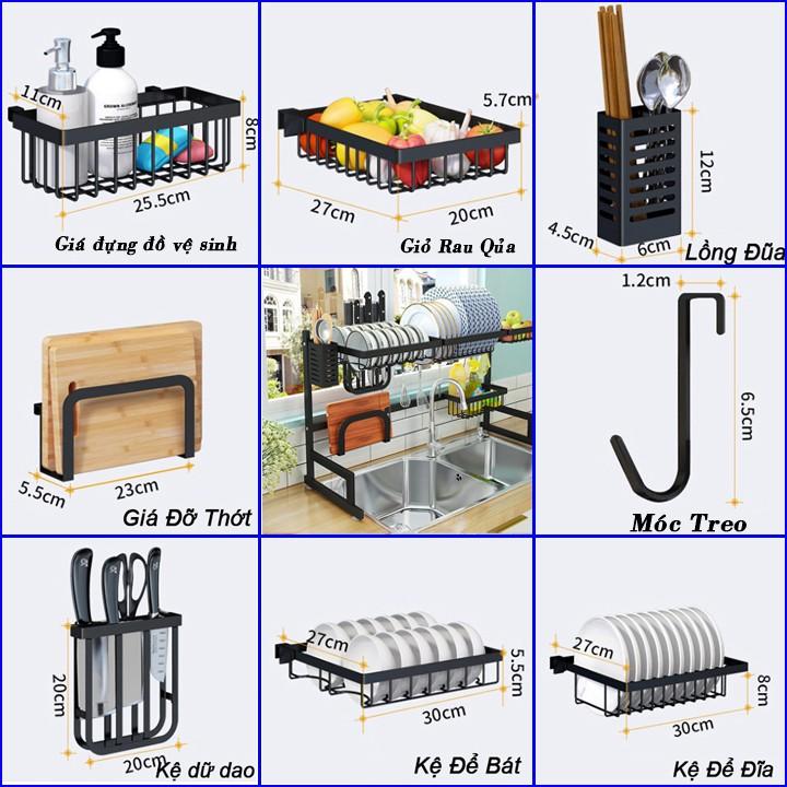 Kệ Úp Bát Đĩa 2 Tầng.Kệ Chén Bát Đa Năng