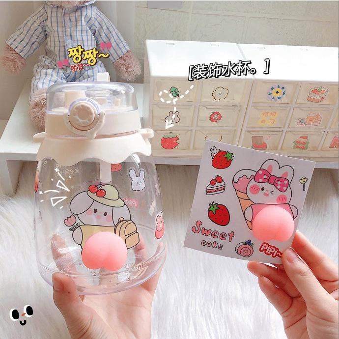 Miếng dán sticker mochi hình cái mông đào siêu cute BAG U SQMONGDAO075