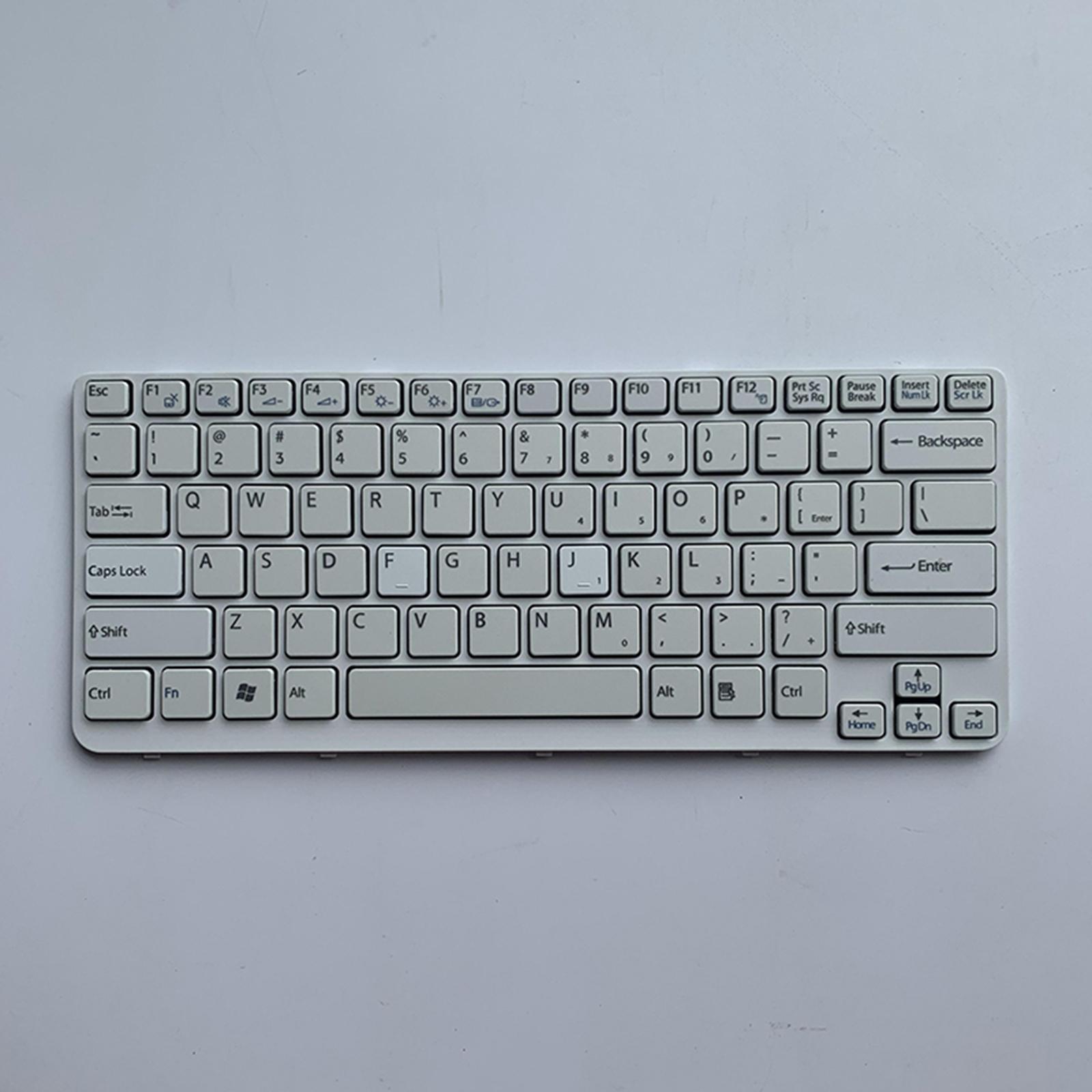 Laptop Replacement Keyboard US English White for  Sve141C11L E14