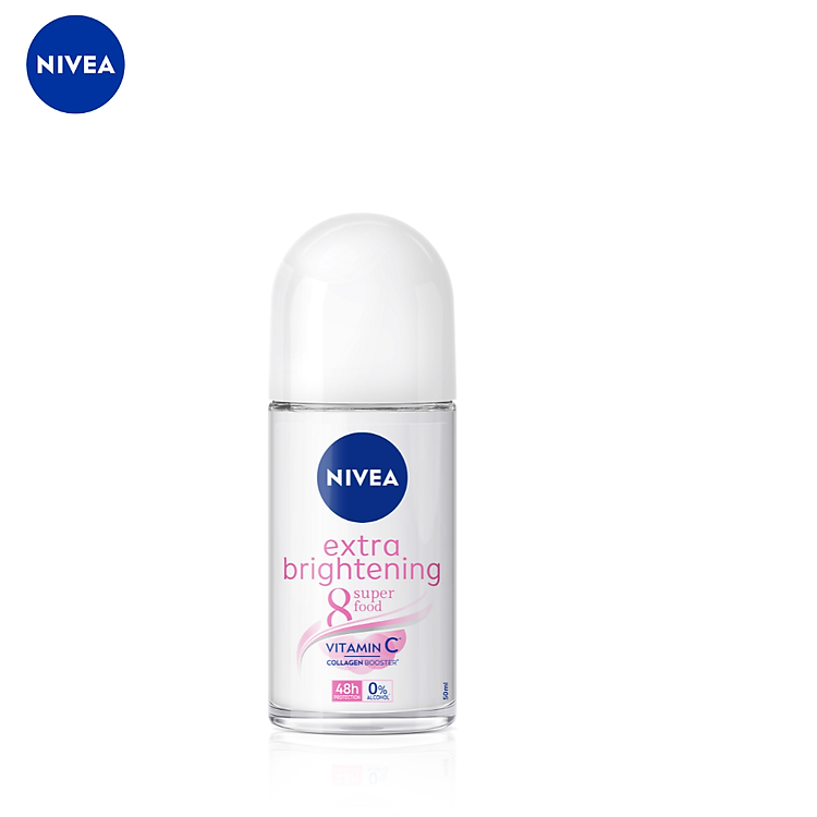 Lăn Ngăn Mùi NIVEA Extra Whitening Trắng Mịn Mờ Vết Thâm (50ml) - 83747