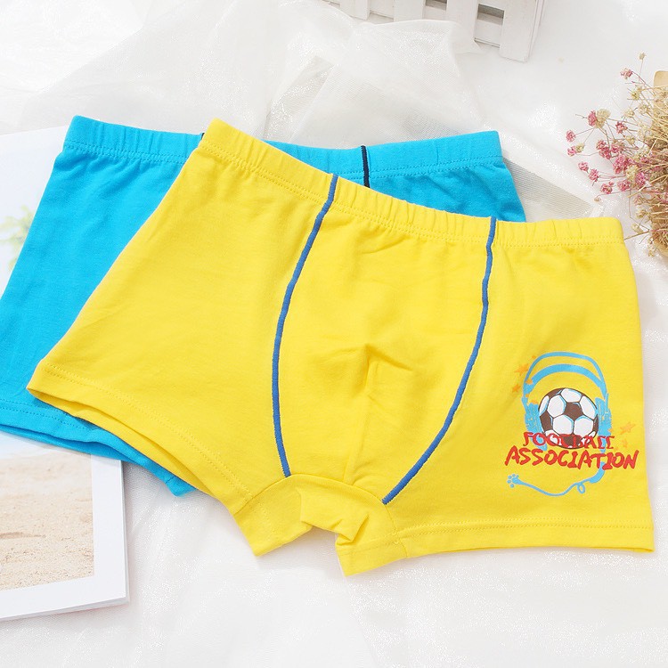 Set 4 Quần Sịp Đùi Cho Bé Trai Cao Cấp - 4 QUẦN LÓT BÉ TRAI Boxer Cotton