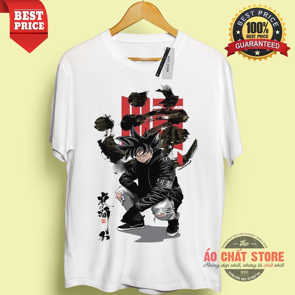 Áo Thun Songoku Dragon Ball Thư Pháp Cao Cấp