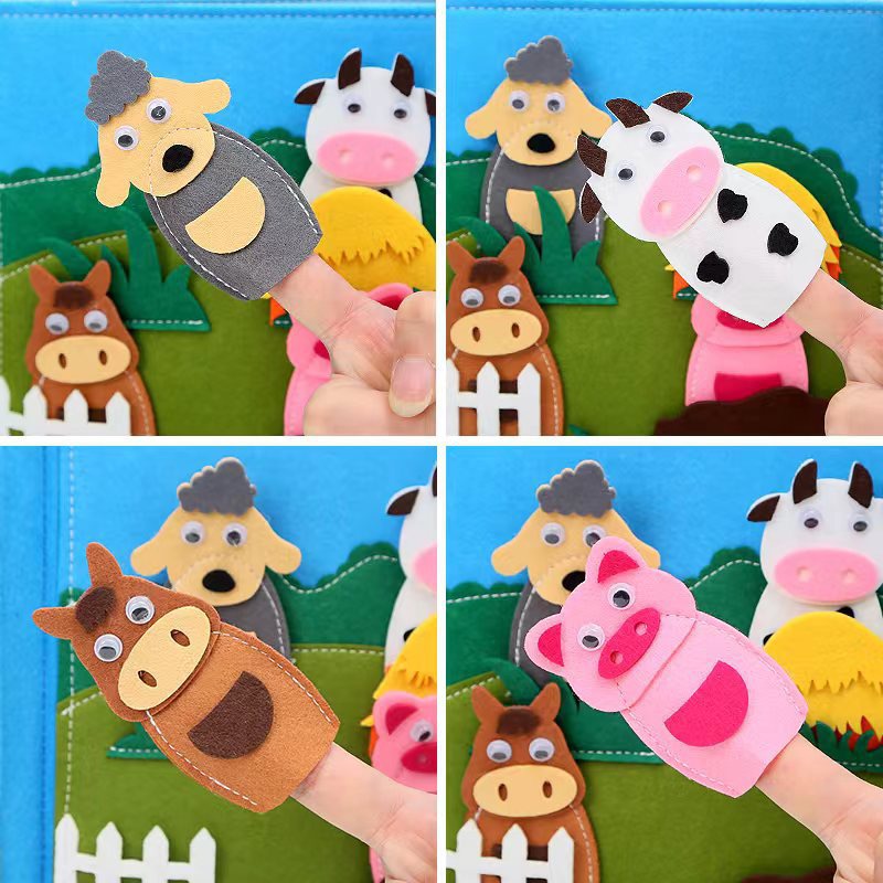 Sách bận rộn cho bé 2 tuổi thông minh tập nói ship HOẢ TỐC TPHCM Quiet book montessori Chủ đề nông trại động vật