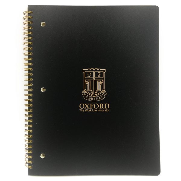 Sổ Lò Xo Oxford Đen Letter Sidebinding 80'S - D126LT