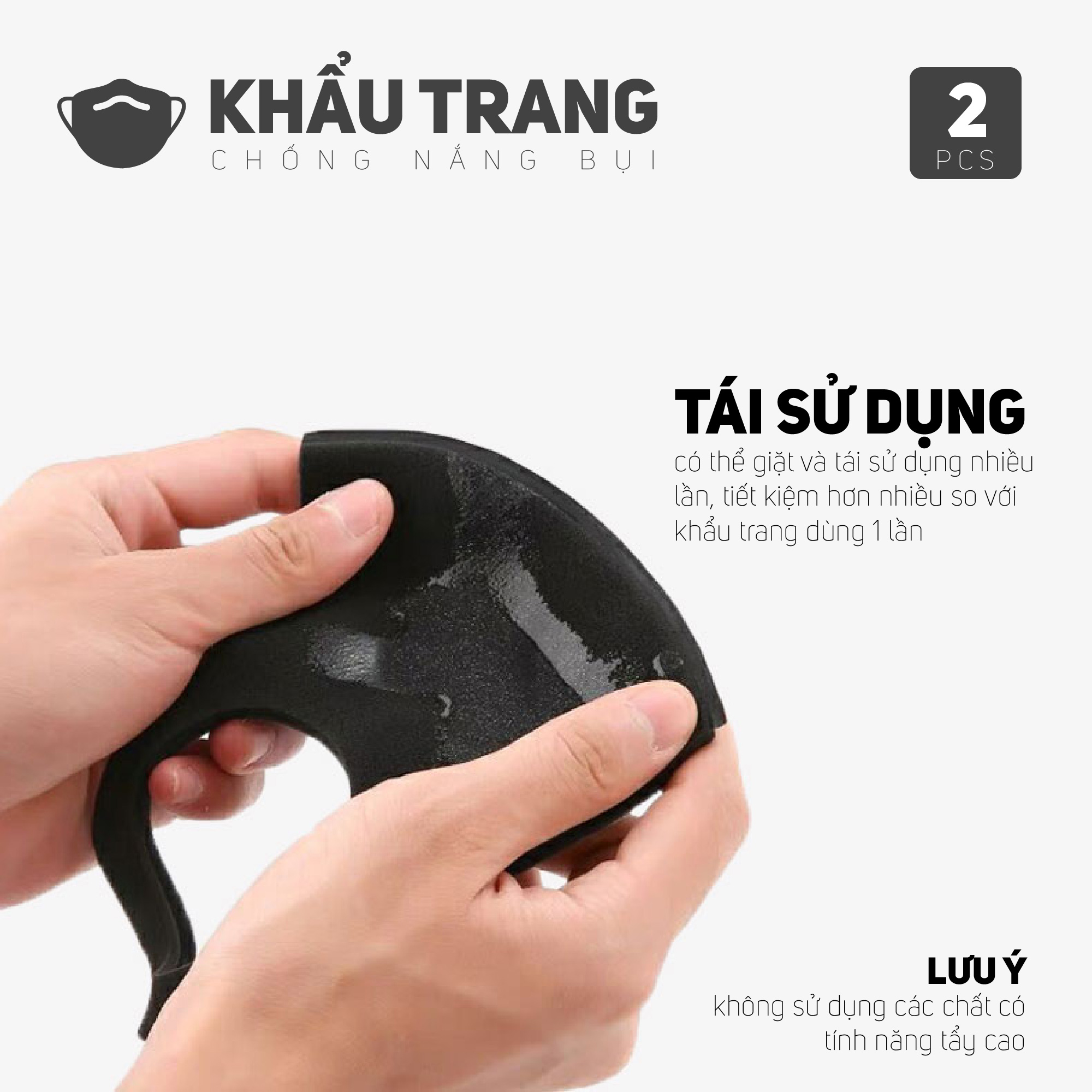 Khẩu Trang Vải 3D Chống Ô Nhiễm Bụi Mịn, chống Nắng Công Nghệ NHẬT BẢN,khẩu trang chống tia uv,khẩu trang vải su co giãn 4 chiều tao cảm giác thoải mái khi sủ dụng