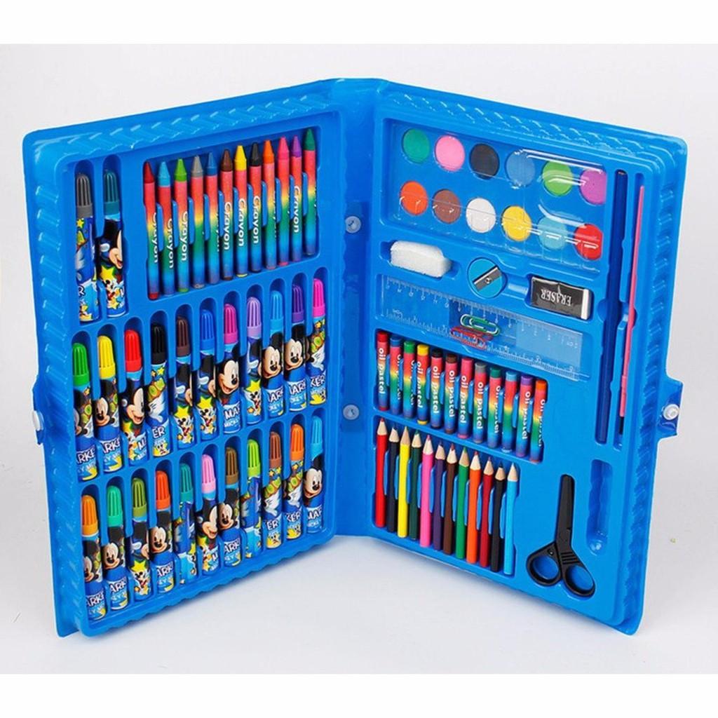 Set màu 86 chi tiết đủ loại từ màu chì, màu sáp, màu nước - Bộ Bút Tô Màu , Bộ Bút Vẽ Màu 86 chi tiết