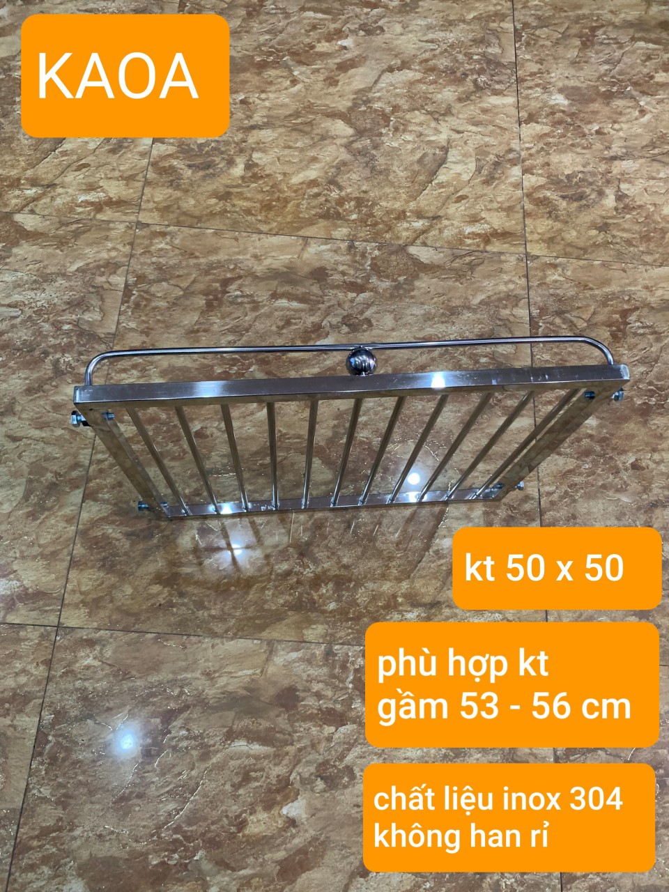 Gía gầm bếp , Kệ để đồ nhà bếp inox 304 . kt 50x50 cm
