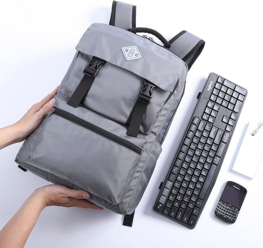 UMO TRAVELEYS BackPack L.Grey - Balo Laptop Cao Cấp