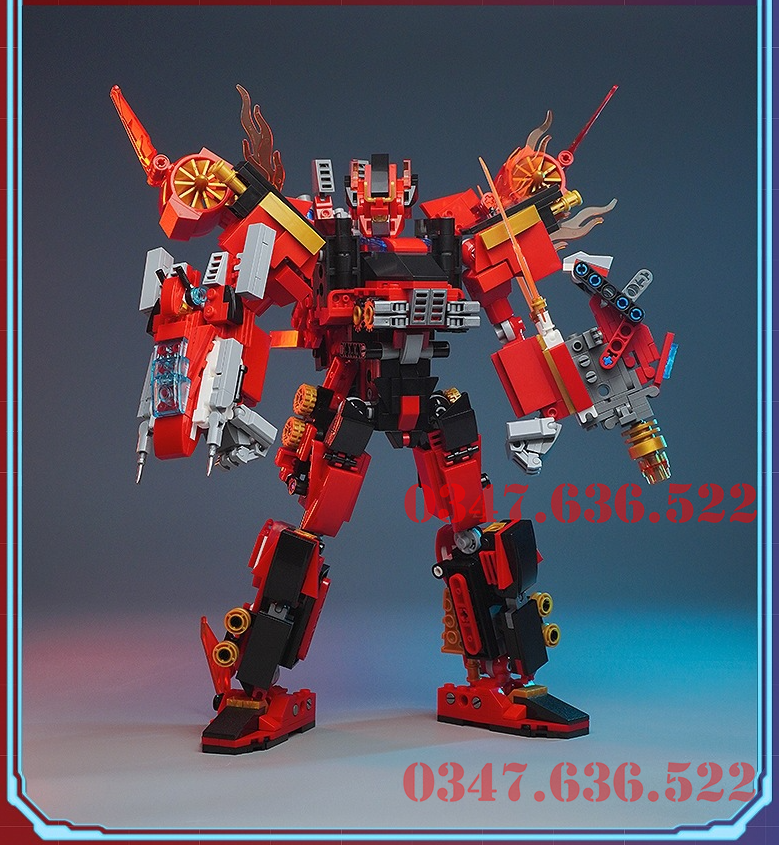 - Bộ Đồ Chơi Lắp Ghép xếp hình Robot Biến Hình, Láp Ráp OTO Biến Hình – Xếp Hình Người Máy