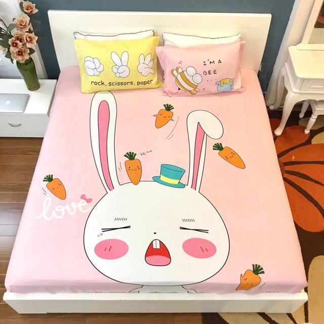 Bộ ga gối cotton 3 món hình siêu ngộ nghĩnh