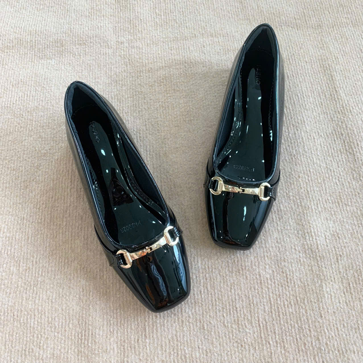 GIÀY CAO GÓT NỮ PABNO PN20023 – CAO 3CM – MŨI VUÔNG – ĐÍNH KHÓA SANG TRỌNG