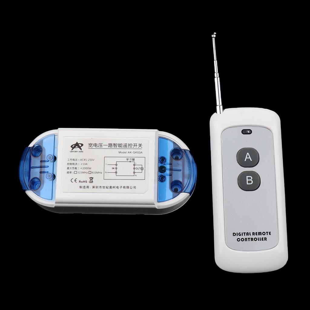 433Mhz DC 15-120V Wireless RF Remote Control Relay Switch Transmitter Lock