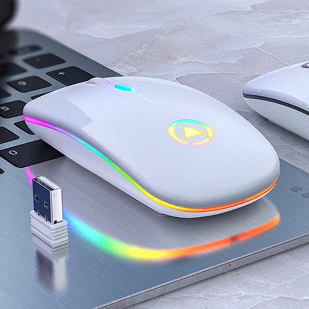 Chuột Máy Tính Không Dây Có Đèn Led