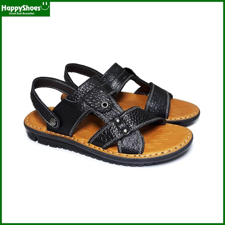 Giày Sandal Nam Da Bò Vân Cá Sấu HappyShoes - HP01