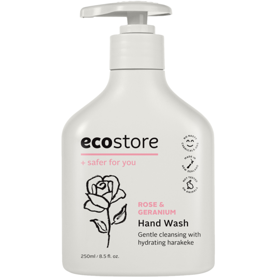 Nước rửa tay hương hoa hồng và hoa phong lữ gốc thực vật Ecostore 250ml