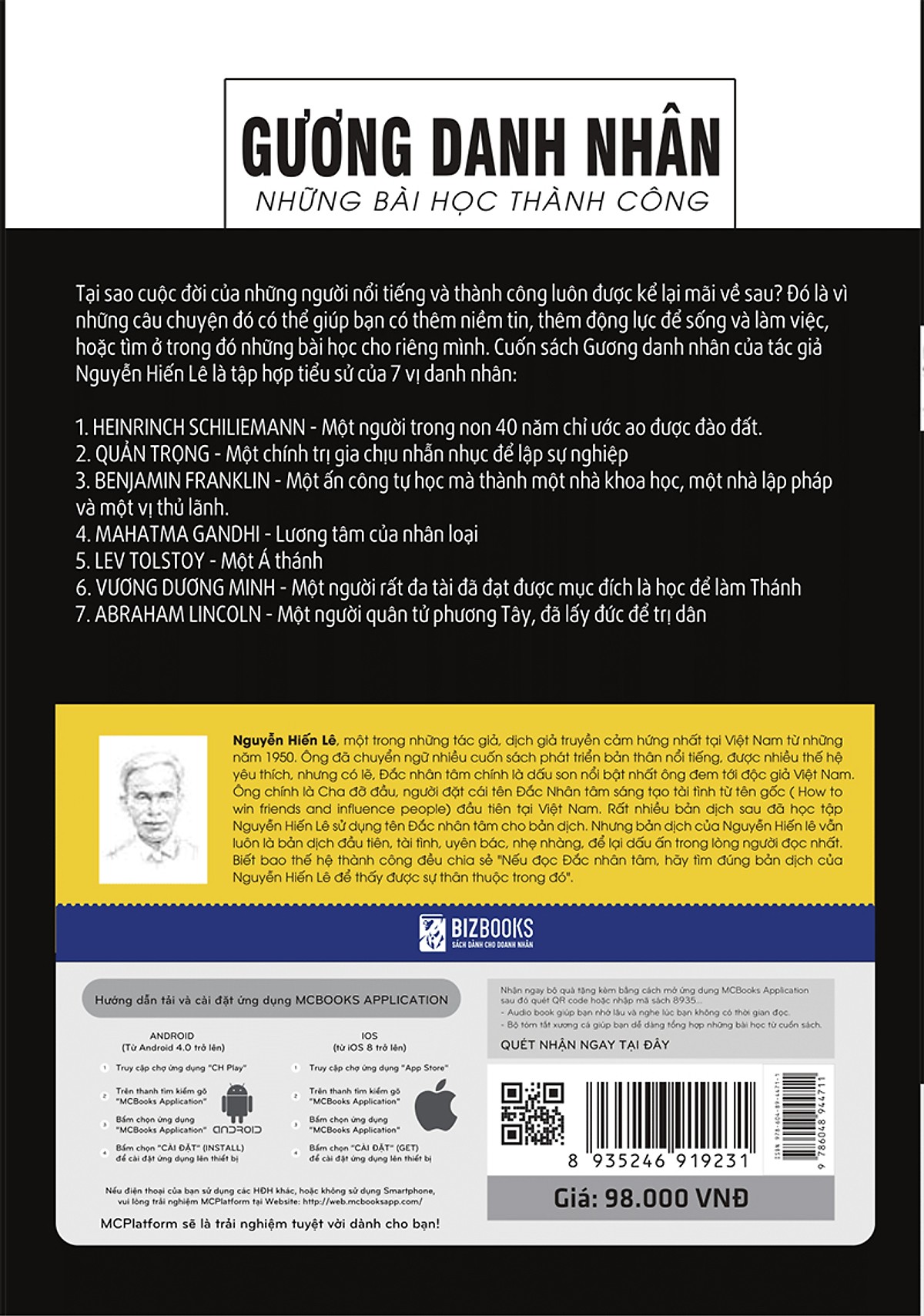 Gương Danh Nhân - Những Bài Học Thành Công (Nguyễn Hiến Lê - Bộ Sách Sống Sao Cho Đúng) tặng kèm bút tạo hình ngộ nghĩnh